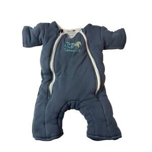 Baby Merlin Magic Sleepsuit Baby Blue Size Small 3-6 Months Sleep Sack Zipper